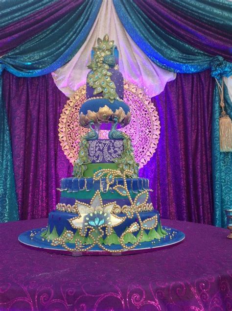 peacock wedding colors|gigantic elephant peacock weddings cakes.